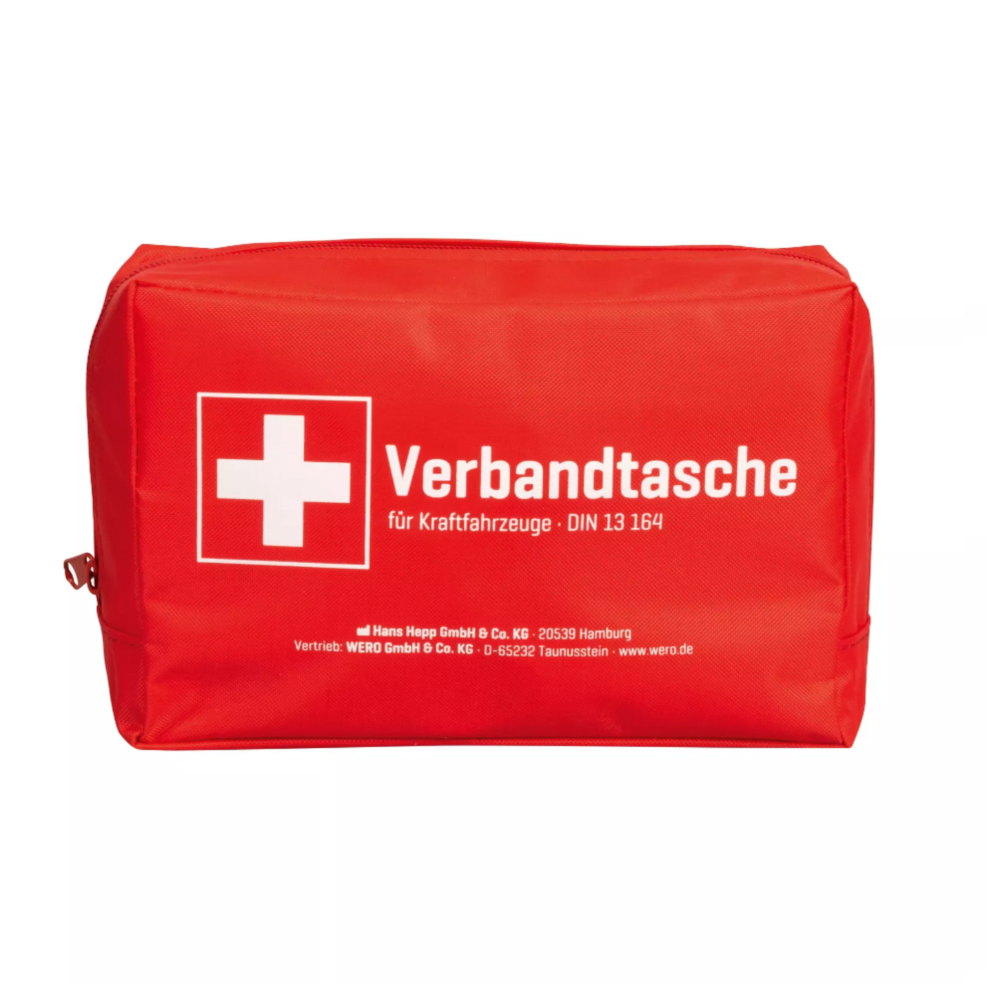 Auto Verbandstasche mit Erste-Hilfe-Material, Verbandpäckchen und Kompressen