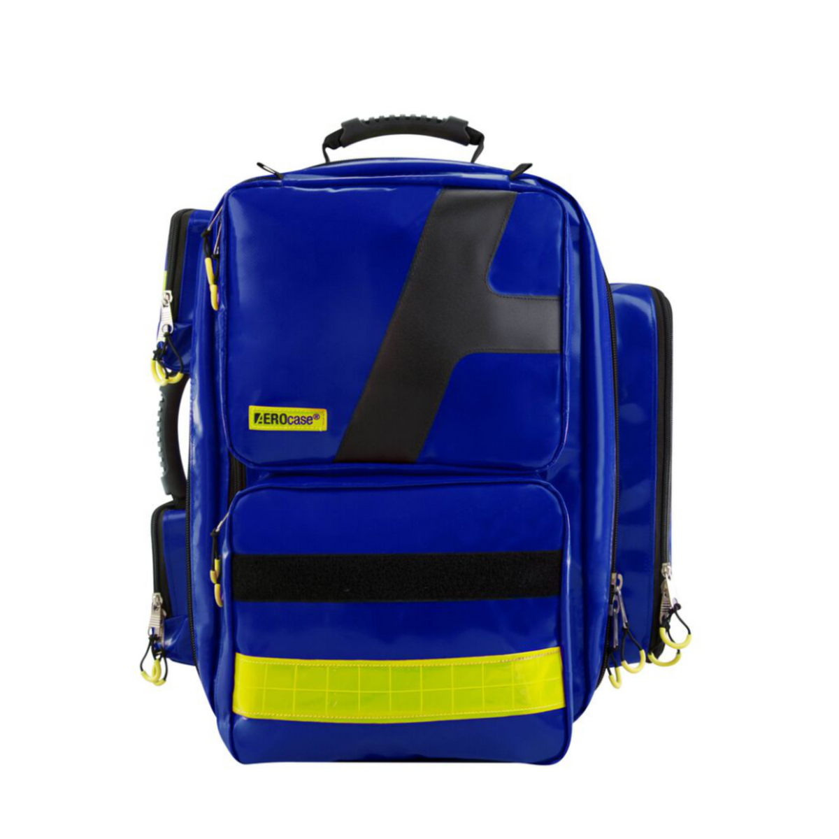 AEROcase ProEMS MPXL1C Notfallrucksack aus Plane mit 7 Modultaschen - blau
