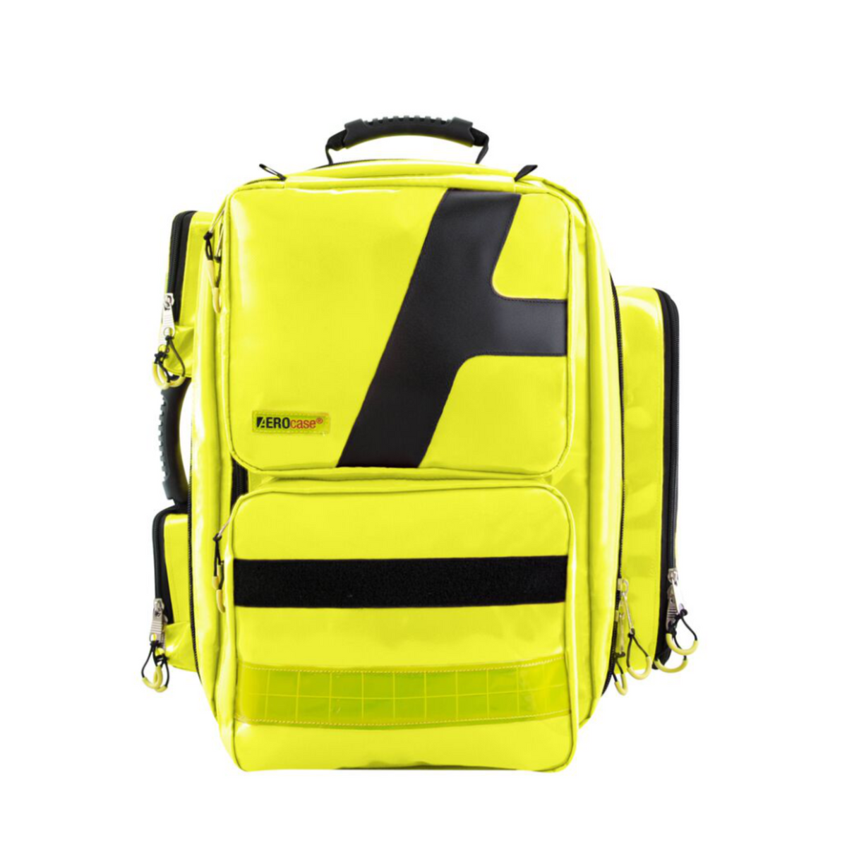 AEROcase ProEMS MPXL1C Notfallrucksack aus Plane mit 7 Modultaschen - gelb