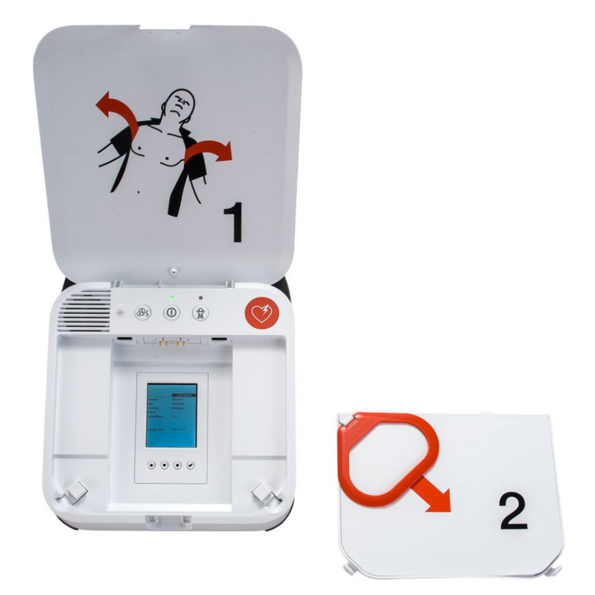 LIFEPAK CR2 Trainingsgerät mit wiederverwendbaren QUIK-STEP-Trainingselektroden