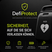 DefiProtect AED Wartungspaket von ResQNec mit Batterie, Elektroden und STK-Organisation