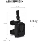 Taktische PAX Beintasche mit Handschuhfach und Innenorganisation