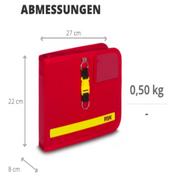 PAX Fahrtenbuchmappe im Querformat für Dienstfahrzeuge und Einsatzfahrzeuge - Abmessungen
