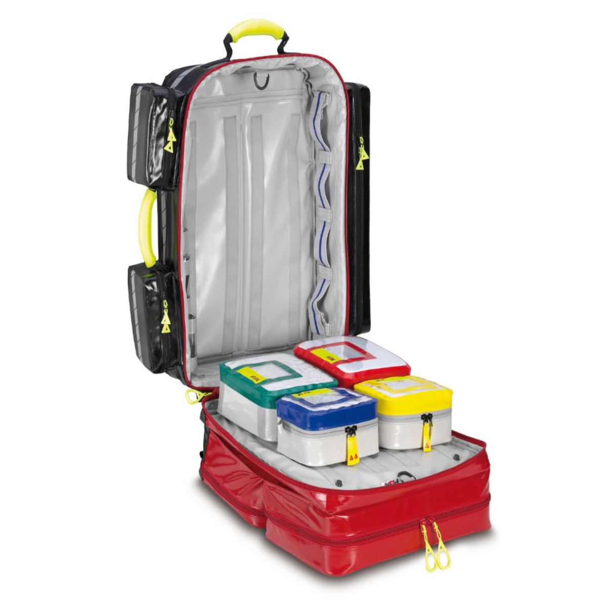 PAX Notfallrucksack mit Reflexstreifen und variabler Innenorganisation