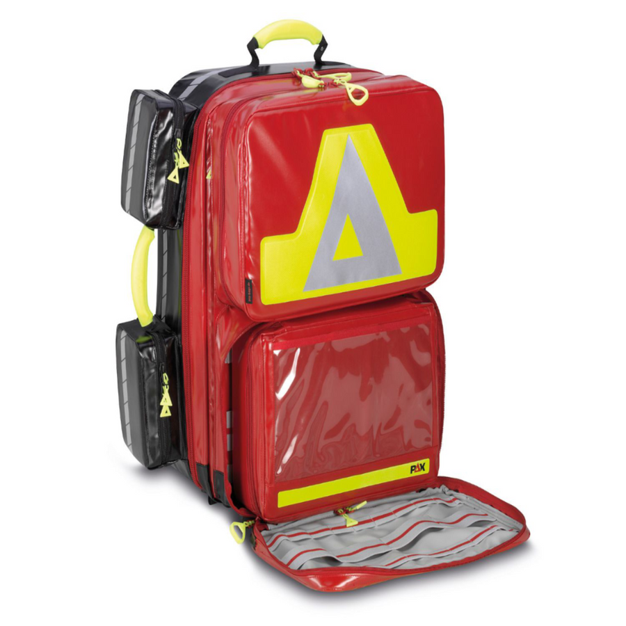 PAX Wasserkuppe L-ST-FT2 Notfallrucksack mit drei Seitentaschen und zwei Fronttaschen
