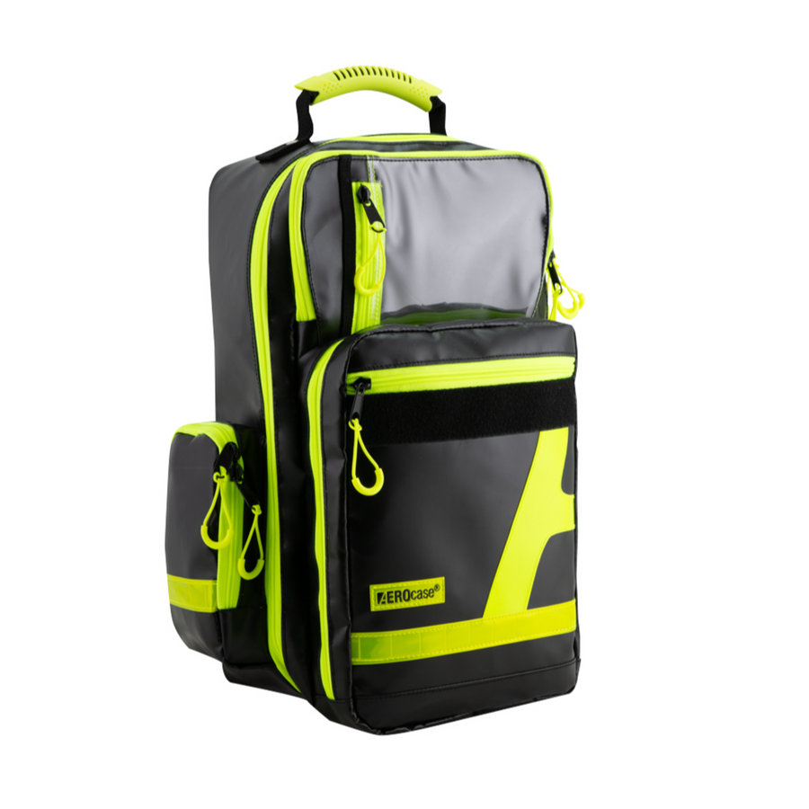 AEROcase Pro1R PL1C Notfallrucksack aus Plane mit fünf Modultaschen