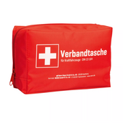 Verbandstasche für Kraftfahrzeuge mit medizinischen Gesichtsmasken und Einmalhandschuhen