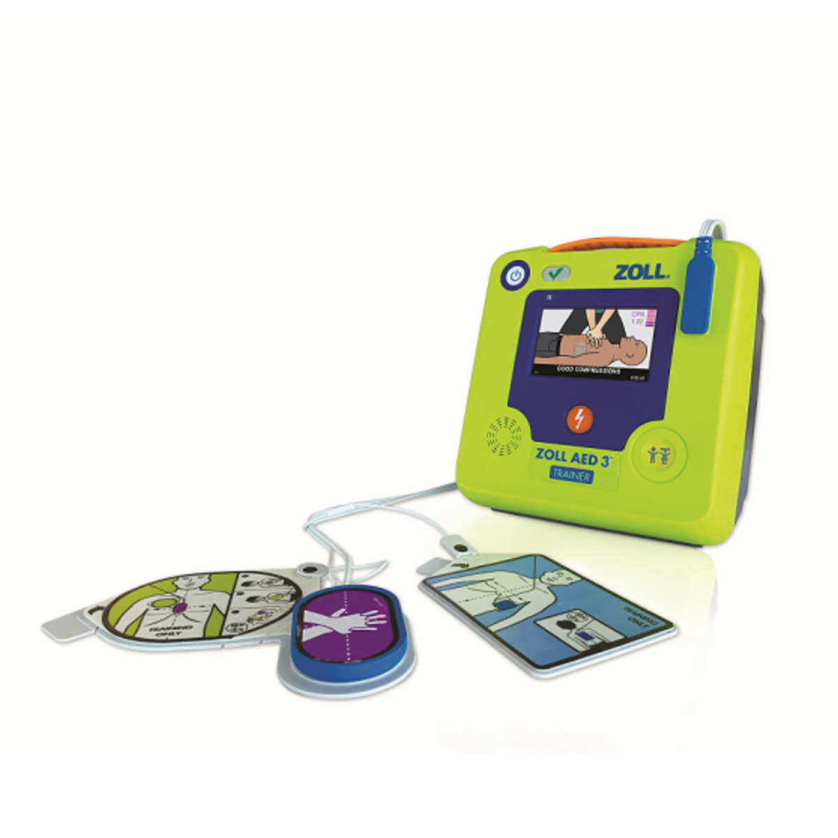 ZOLL AED 3 Trainingsgerät mit Farbdisplay und CPR Uni-padz® Trainingselektroden