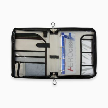 AEROcase ORGAbag Multi-Organizer DIN A4 aus Planenmaterial mit Klemmbrett - innen